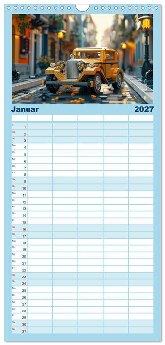 Fahrzeuge aus Fantasie (CALVENDO Familienplaner 2027)
