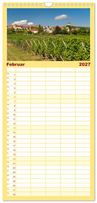 Die Elsässer Weinstraße (CALVENDO Familienplaner 2027)