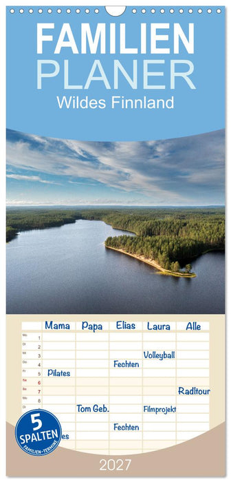 Wildes Finnland (CALVENDO Familienplaner 2027)