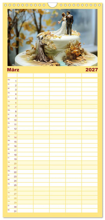 Famose Motivtorten (CALVENDO Familienplaner 2027)