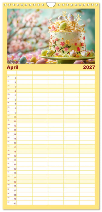 Famose Motivtorten (CALVENDO Familienplaner 2027)