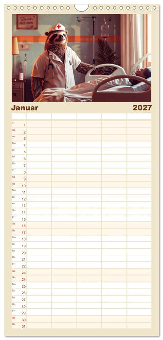 Tierisch lustige Krankenpfleger (CALVENDO Familienplaner 2027)