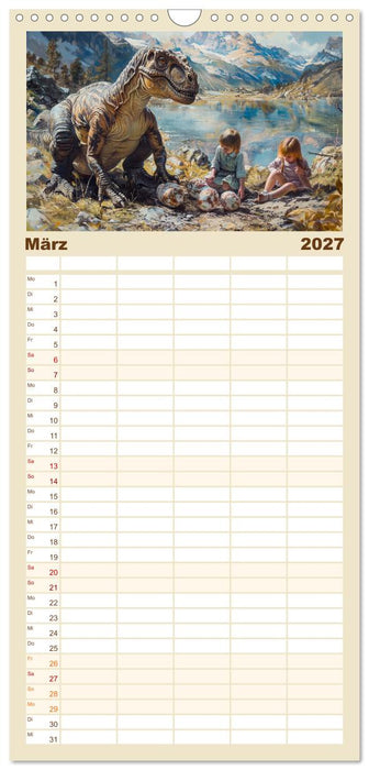 Meine Freunde sind Dinosaurier (CALVENDO Familienplaner 2027)