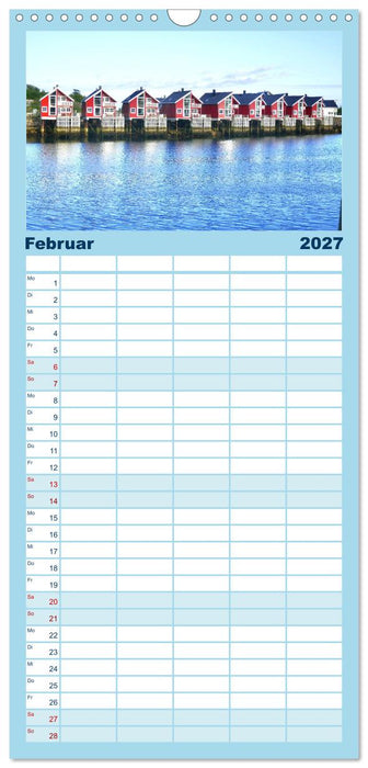 Norwegen - Unterwegs auf den Lofoten (CALVENDO Familienplaner 2027)