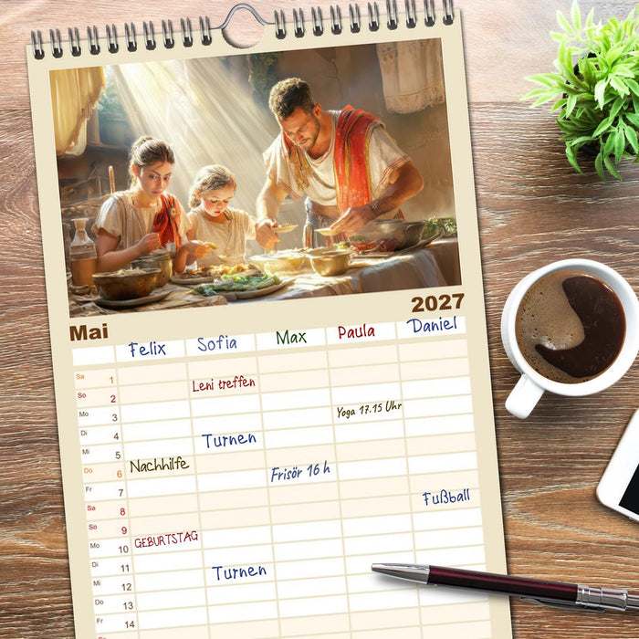 Die Römer - Kämpfe und Alltag (CALVENDO Familienplaner 2027)