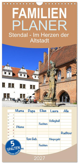 Stendal - Im Herzen der Altstadt (CALVENDO Familienplaner 2027)