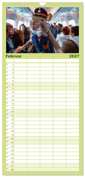 Tierisch lustige Stewardessen (CALVENDO Familienplaner 2027)