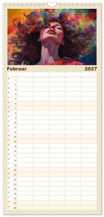 Popart Prinzessin (CALVENDO Familienplaner 2027)