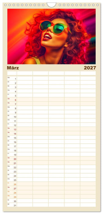 Popart Prinzessin (CALVENDO Familienplaner 2027)