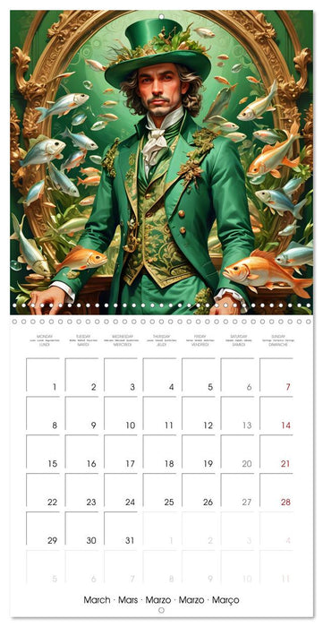 Zodiac Men (CALVENDO Monthly Calendar 2027)