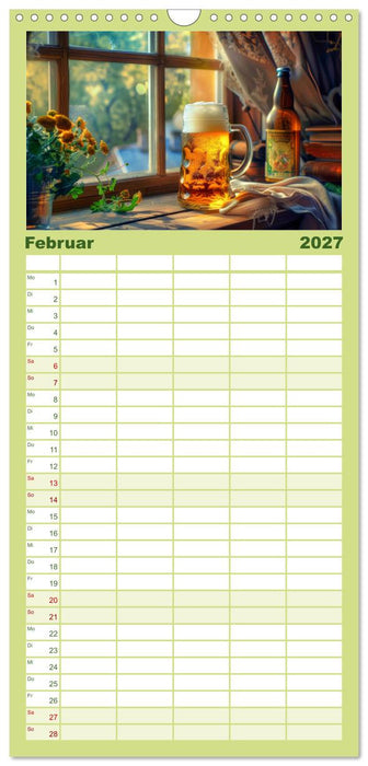 Ich brauch mehr Vitamin Bier (CALVENDO Familienplaner 2027)