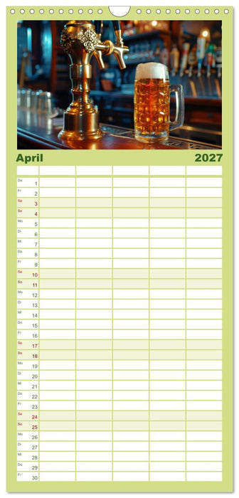 Ich brauch mehr Vitamin Bier (CALVENDO Familienplaner 2027)