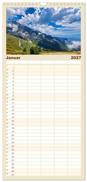 Faszinierendes Albanien (CALVENDO Familienplaner 2027)