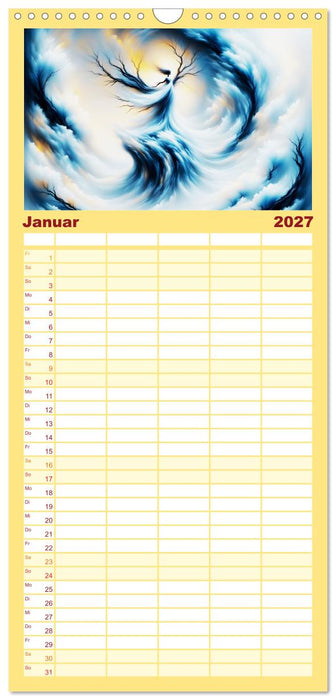 Die Magie der Natur Monatsköniginnen (CALVENDO Familienplaner 2027)