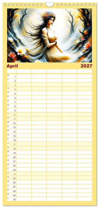 Die Magie der Natur Monatsköniginnen (CALVENDO Familienplaner 2027)