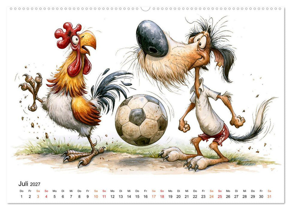 Tieralarm - Fell, Fun & Firlefanz (CALVENDO Premium Wandkalender 2027)