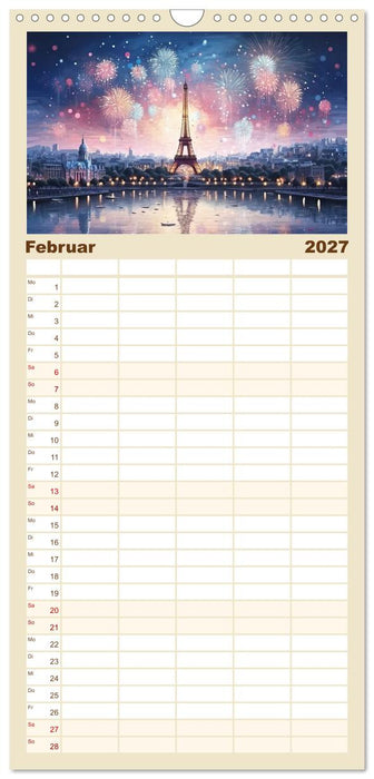 Eiffelturm: Kreativ anders (CALVENDO Familienplaner 2027)