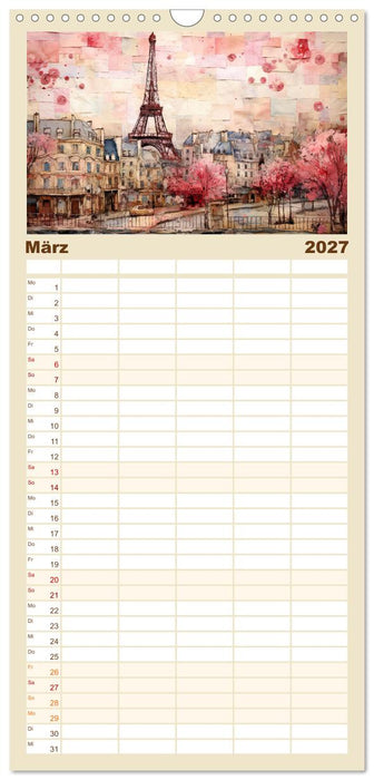Eiffelturm: Kreativ anders (CALVENDO Familienplaner 2027)
