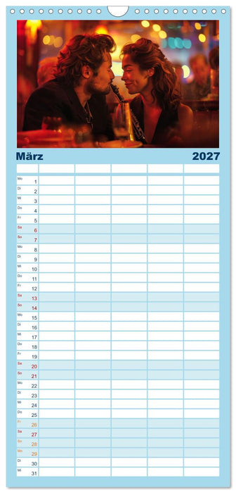 Jazz Geschichten um Mitternacht (CALVENDO Familienplaner 2027)
