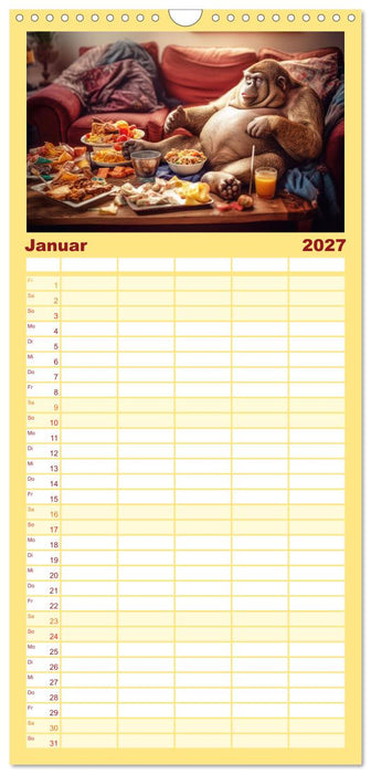 Der tierisch lustige Abnehmkalender (CALVENDO Familienplaner 2027)