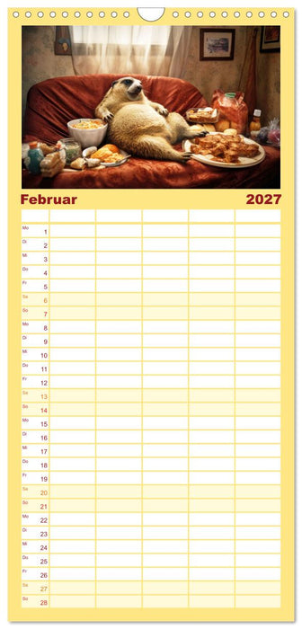 Der tierisch lustige Abnehmkalender (CALVENDO Familienplaner 2027)