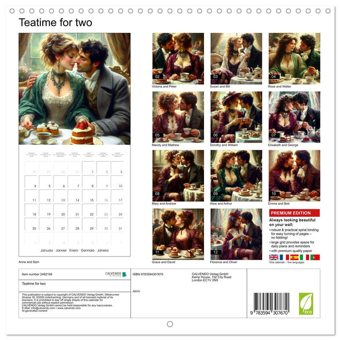 Teatime for two (CALVENDO Monthly Calendar 2027)
