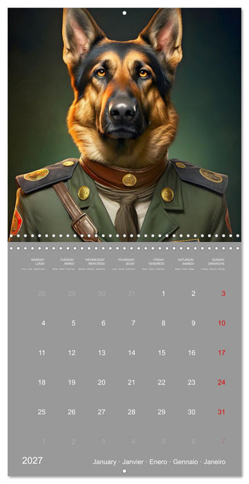If dogs were humans (CALVENDO Monthly Calendar 2027)