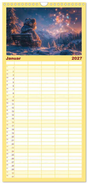 Abenteuer eines Taddybären (CALVENDO Familienplaner 2027)