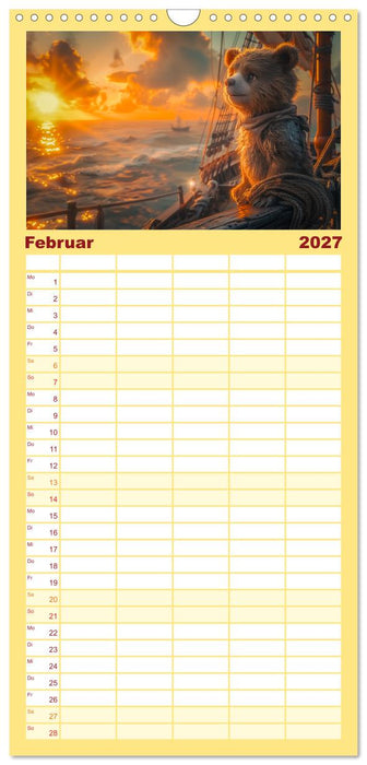 Abenteuer eines Taddybären (CALVENDO Familienplaner 2027)
