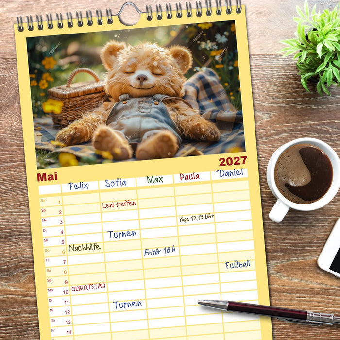 Abenteuer eines Taddybären (CALVENDO Familienplaner 2027)
