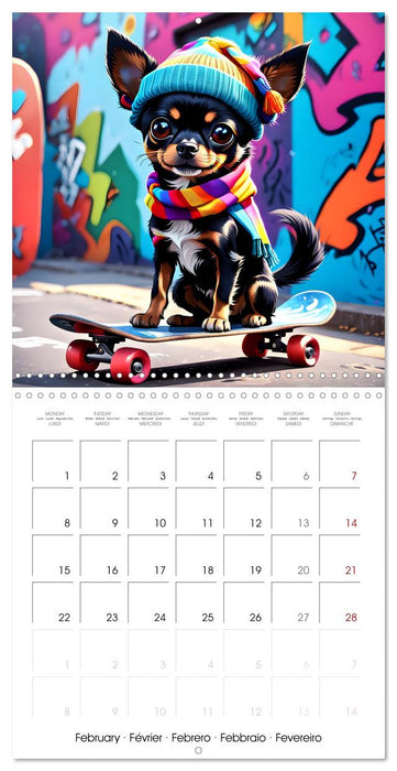 Outdoor adventure with an AI-Chihuahua (CALVENDO Monthly Calendar 2027)