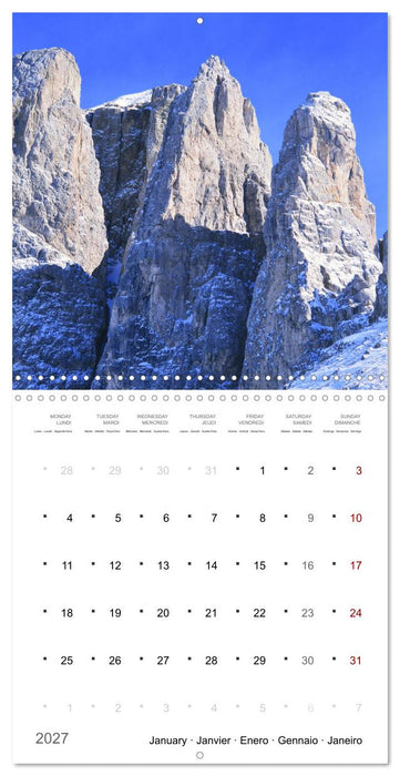 Dolomites Moments in the light (CALVENDO Monthly Calendar 2027)