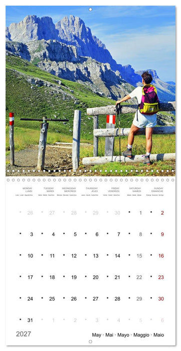 Dolomites Moments in the light (CALVENDO Monthly Calendar 2027)