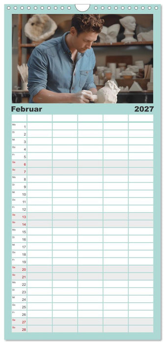 Erlebe mit mir die bunte Welt der Kreativität (CALVENDO Familienplaner 2027)