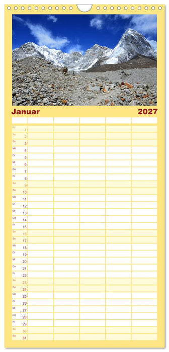 Einzigartiges NEPAL (CALVENDO Familienplaner 2027)