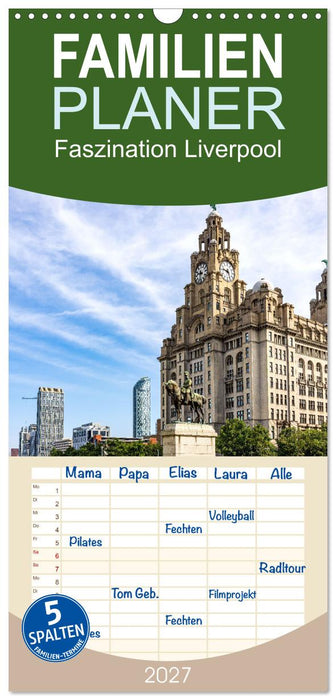 Faszination Liverpool (CALVENDO Familienplaner 2027)