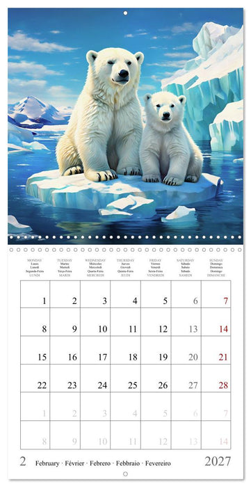Baby Animals - In Their Natural Habitat (CALVENDO Monthly Calendar 2027)