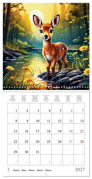 Baby Animals - In Their Natural Habitat (CALVENDO Monthly Calendar 2027)