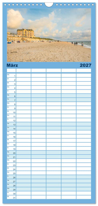 Sylt süchtig (CALVENDO Familienplaner 2027)