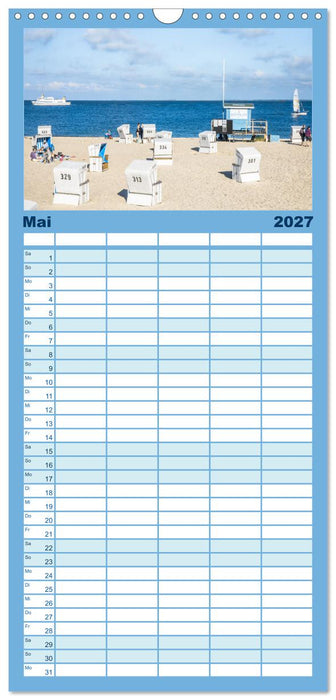 Sylt süchtig (CALVENDO Familienplaner 2027)