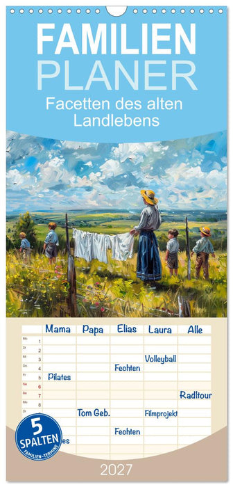 Facetten des alten Landlebens (CALVENDO Familienplaner 2027)