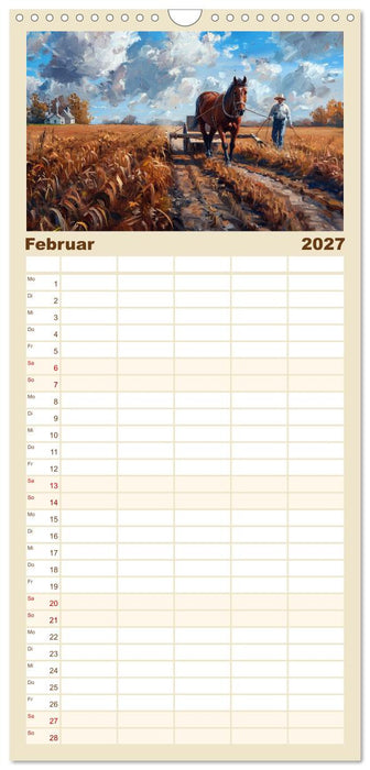 Facetten des alten Landlebens (CALVENDO Familienplaner 2027)