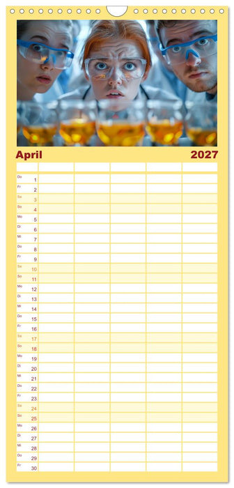 Montag im Labor (CALVENDO Familienplaner 2027)
