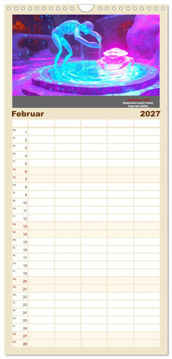 Sternzeichen im Einklang - Aszendent im Jahreshoroskop (CALVENDO Familienplaner 2027)