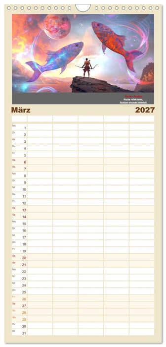 Sternzeichen im Einklang - Aszendent im Jahreshoroskop (CALVENDO Familienplaner 2027)