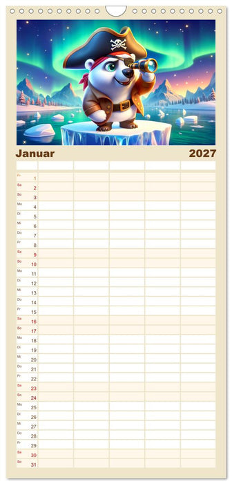 Kleine Piraten, Große Träume" - Ein Kalender für junge Entdecker (CALVENDO Familienplaner 2027)