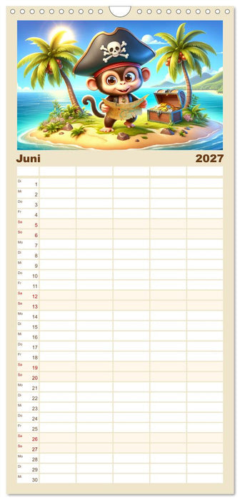 Kleine Piraten, Große Träume" - Ein Kalender für junge Entdecker (CALVENDO Familienplaner 2027)