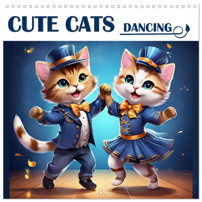 Cute Cats Dancing (CALVENDO Monthly Calendar 2027)