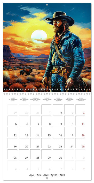 Man and Horse - Western Life (CALVENDO Monthly Calendar 2027)