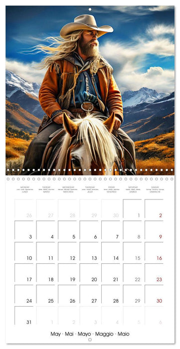 Man and Horse - Western Life (CALVENDO Monthly Calendar 2027)